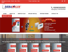 Tablet Screenshot of meraboiler.com